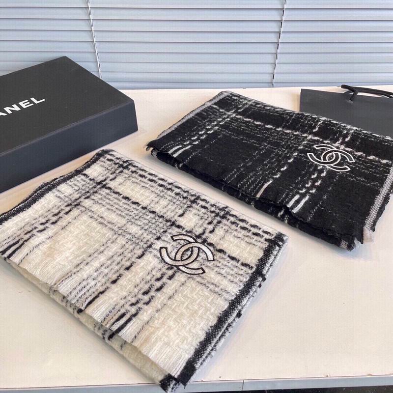 Chanel scarf 35X200cm 100%山羊绒 E24